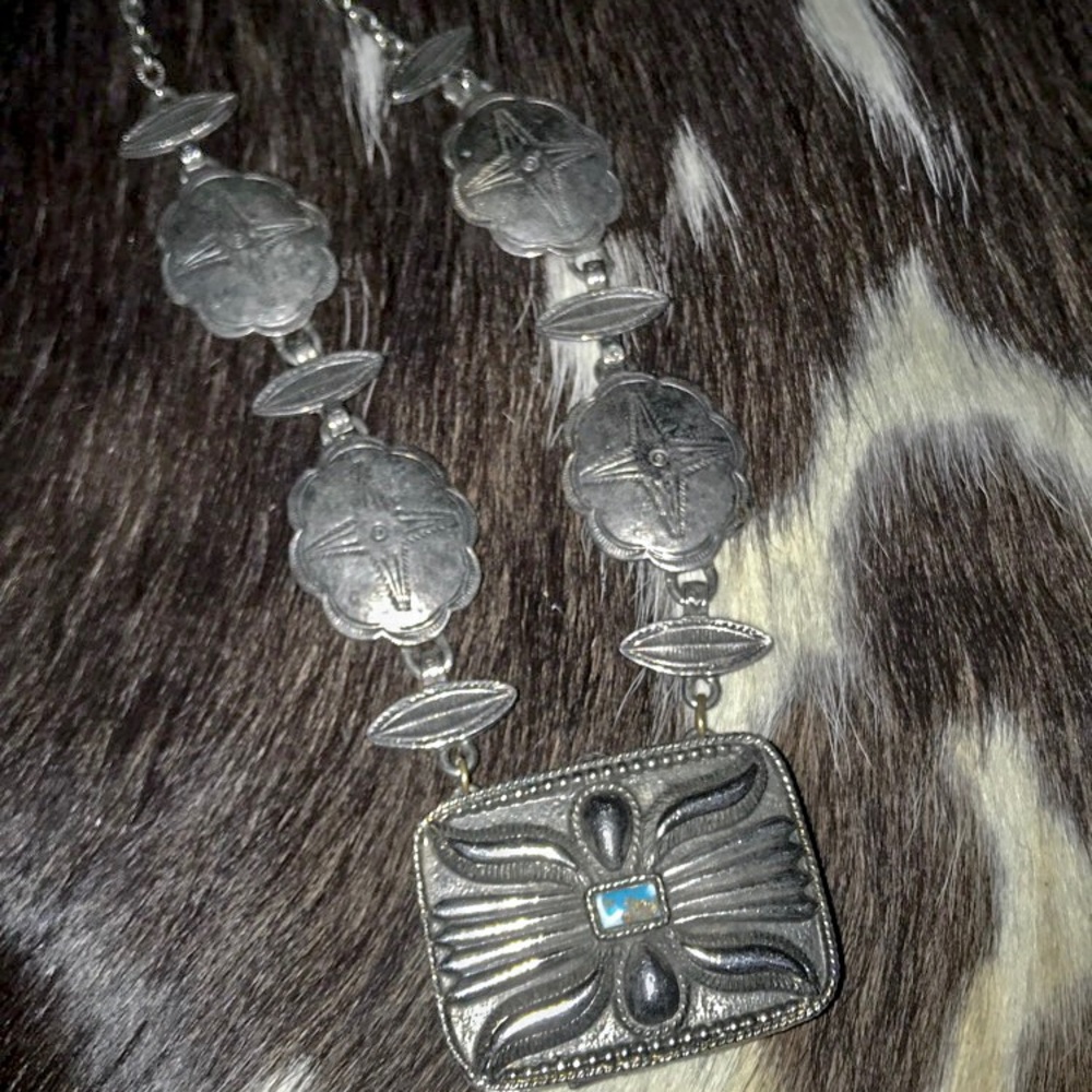 Vintage Estée Lauder perfume box necklace